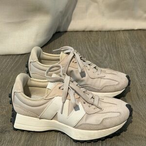 New Balance 327  Beige and Cream Sneakers